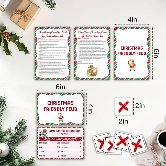 Christmas Friendly Feud Game, Funny Christmas Party Games, Friendly Feud Trivia - Image 2