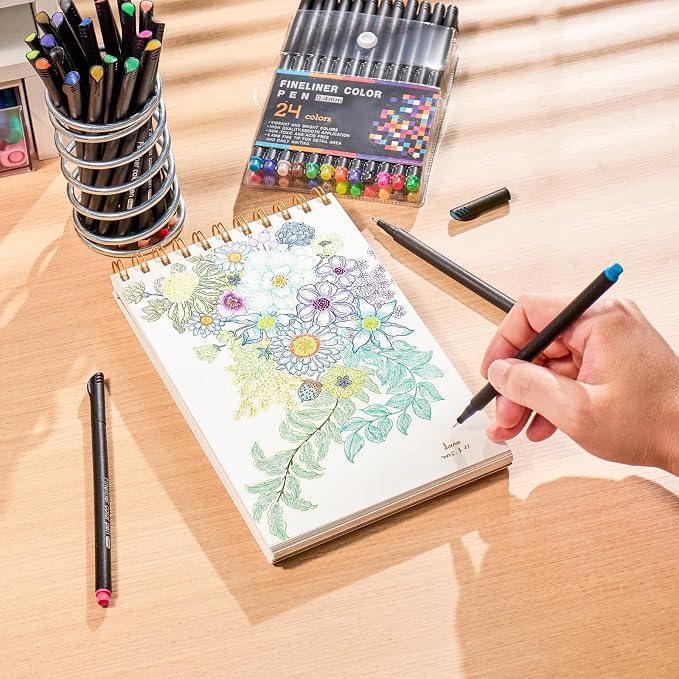 24 Colors Fineliner Color Pens - Image 5