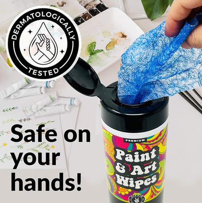 Paint and Art Wipes, Heavy-Duty Cleaner - Image 8