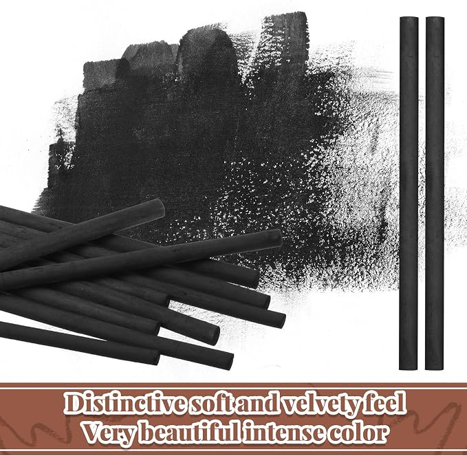 Gueevin 50 Pcs Willow Charcoal Sticks, Willow Charcoal, and Fine Art Christmas - Image 5