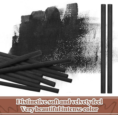 Gueevin 50 Pcs Willow Charcoal Sticks, Willow Charcoal, and Fine Art Christmas - Image 5