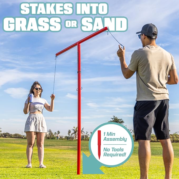 GoSports Tower 5 Giant Ring Swing Versus Game - Image 4