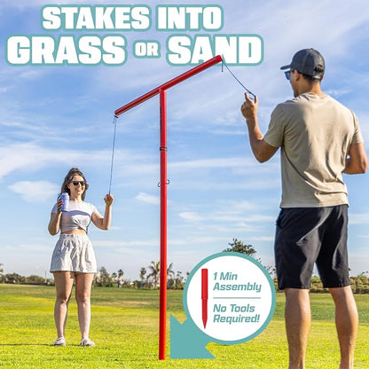 GoSports Tower 5 Giant Ring Swing Versus Game - Image 4