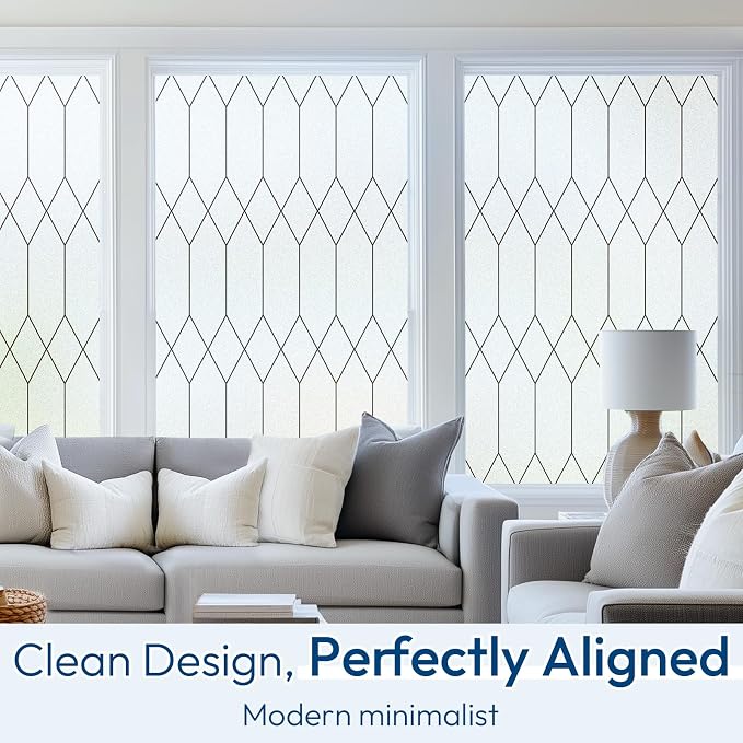 rabbitgoo Window Privacy Film for Glass Windows, Frosted Glass Cling - Image 7