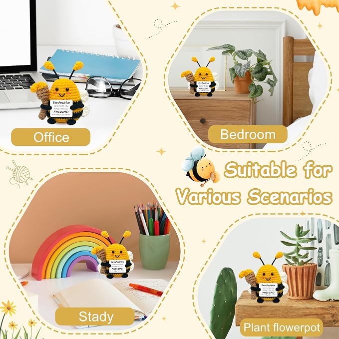 Positive Crochet Animals Bee Gifts - Image 6