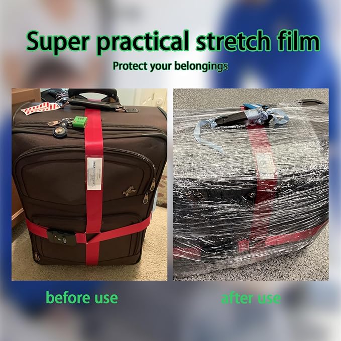 Mini Clear Stretch Wrap Film roll, 4 Packs - Image 5