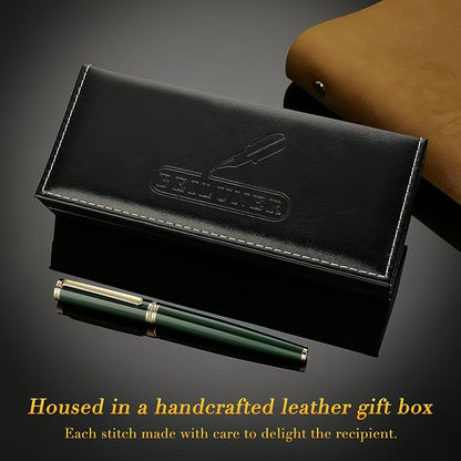 BEILUNER Racing Green Fountain Pen, Stunning Luxury Pens - Image 5