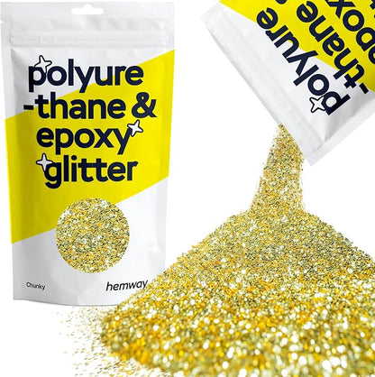 Hemway Polyurethane & Epoxy Resin Glitter 100g / 3.5oz Metallic Crystal Flake by Hemway