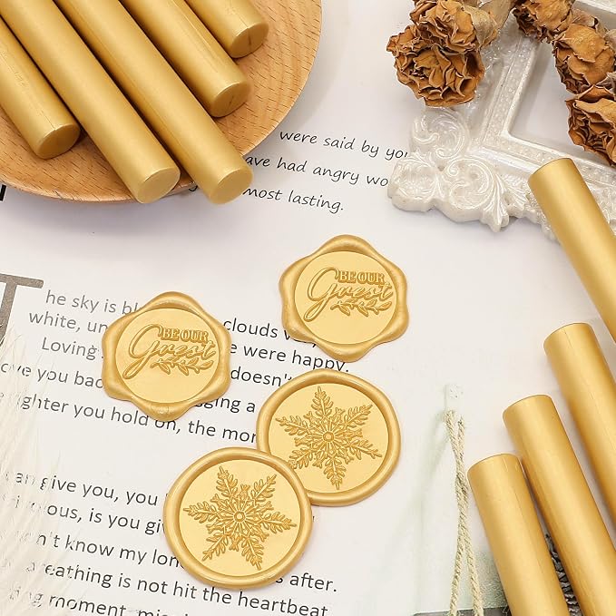 SWANGSA 20 Pieces Glue Gun Sealing Wax Sticks Gold - Image 4