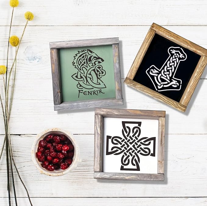 Viking Stencils for Painting 3inch Reusable Runes Stencil Celtic Template - Image 6
