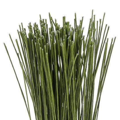CCINEE 26 Gauge Dark Green Floral Wire Stem - Image 4