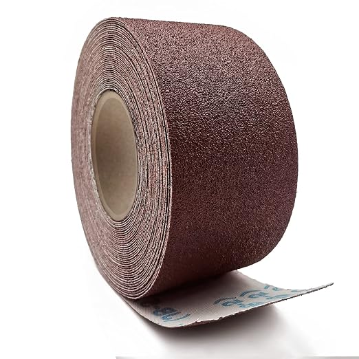 60 Grit Sandpaper Roll, 3 Inch x 49 Feet Emery Cloth Roll Aluminum Oxide - Image 2