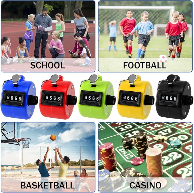 FEBSNOW Handheld Tally Counter Clicker 4 Digital Number Click Counter - Image 6