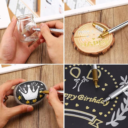 MYARTOOL Metallic Marker Pens, Gift Card Making, Scrapbooking, DIY Photo Album - Image 4