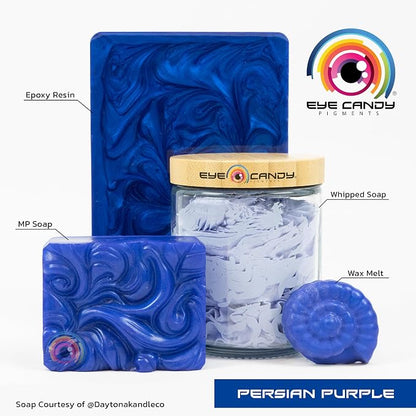 Eye Candy Pigments Premium Purple Mica Powder - Image 3