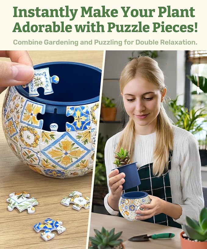 PieceRelax 3D Puzzle Planter - Image 3