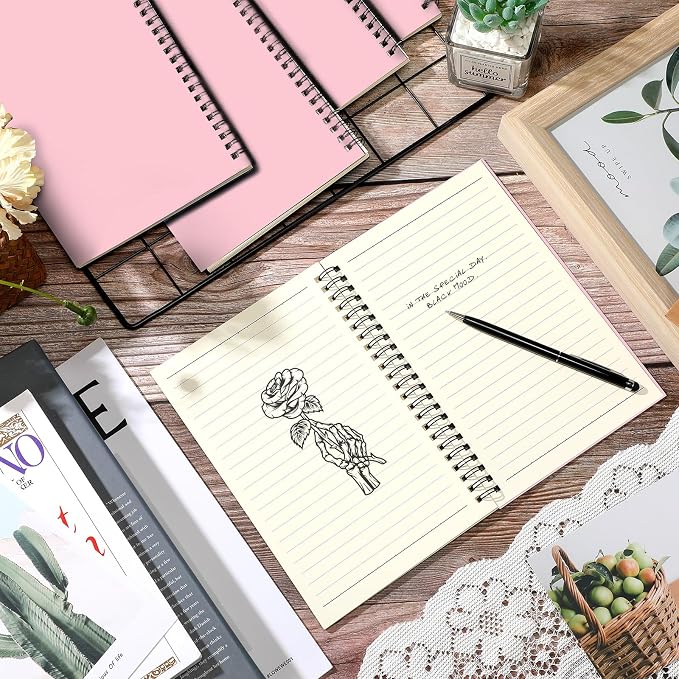 Yahenda 18 Pcs Spiral Notebook Bulk A5 Journal Lined 8.3'' x 5.5'' Writing - Image 4