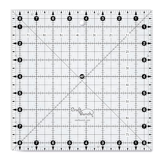Non-Slip Square Quilt Template Ruler by CraftBunch