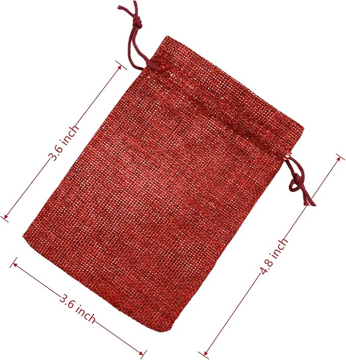 Palmhomee Pack Of 25 Burlap Gift Bags - Image 3