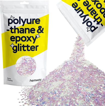 Hemway Polyurethane & Epoxy Resin Glitter 100g / 3.5oz Metallic Crystal Flake by Hemway