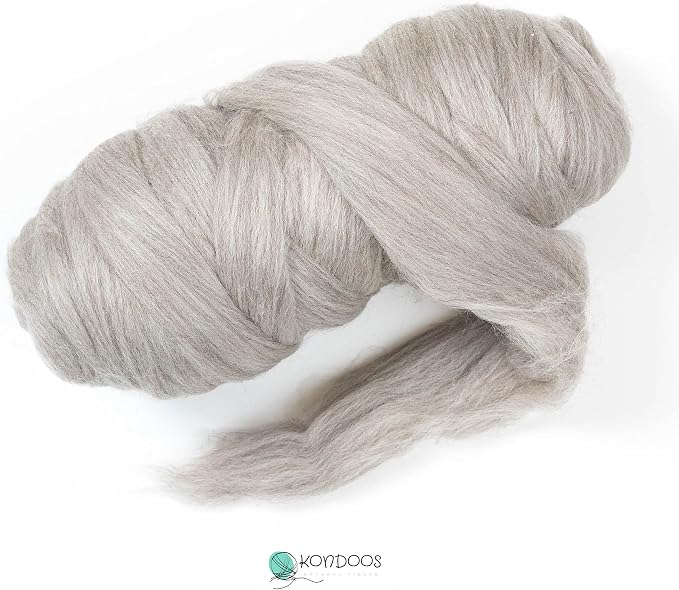 Natural 1lb Wool Bulk roving, . Best Wool - Image 3