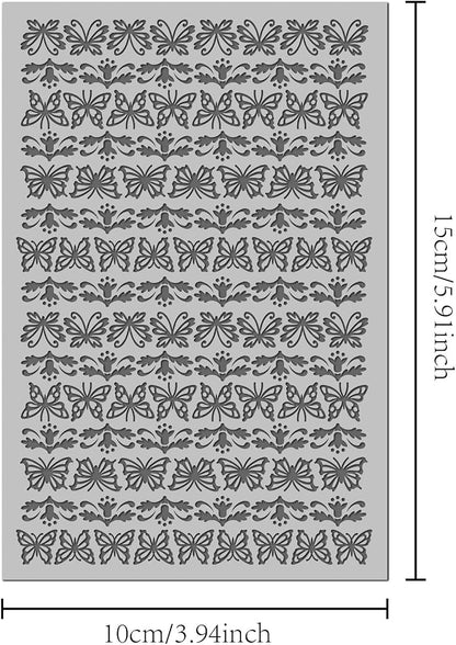 Arbuya Butterflies Polymer Clay Texture Mat - Image 3