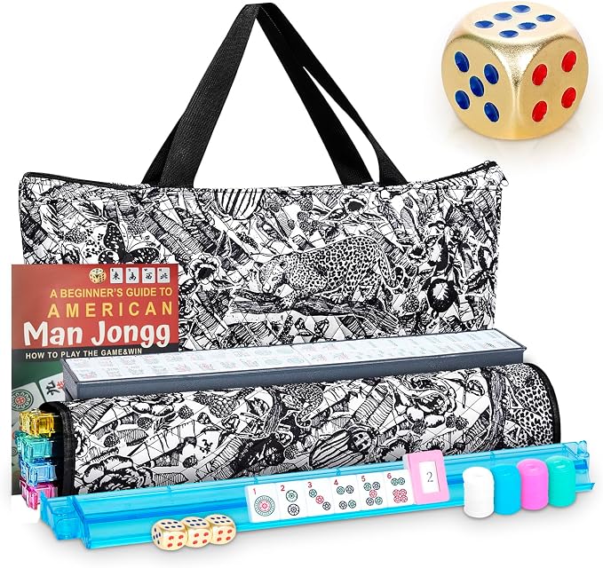 NEW American Mahjong Game Set, 166 Premium White Tiles by TAIKULA