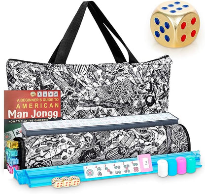 NEW American Mahjong Game Set, 166 Premium White Tiles by TAIKULA