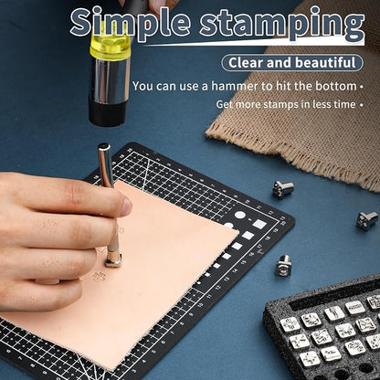 33 PCS Leather Stamping Tool Set, Quality Craft Tool Stamp Set - Image 4