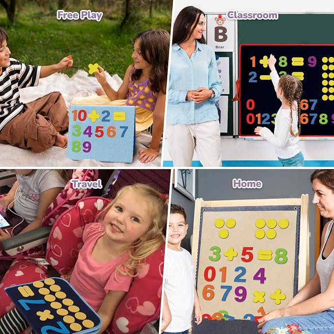 CHEFAN Felt Numbers for Kids, Board Pieces, Precut Story Pieces, Number - Image 3