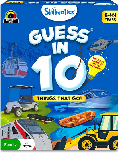 Skillmatics Guess in 10 Things That Go, Kids Who Love Card Games, Educational by Skillmatics