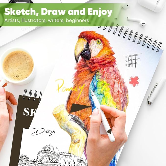 Classroom Must Haves Supplies for Teacher Student, Soucolor 9" x 12" Sketch - Image 6