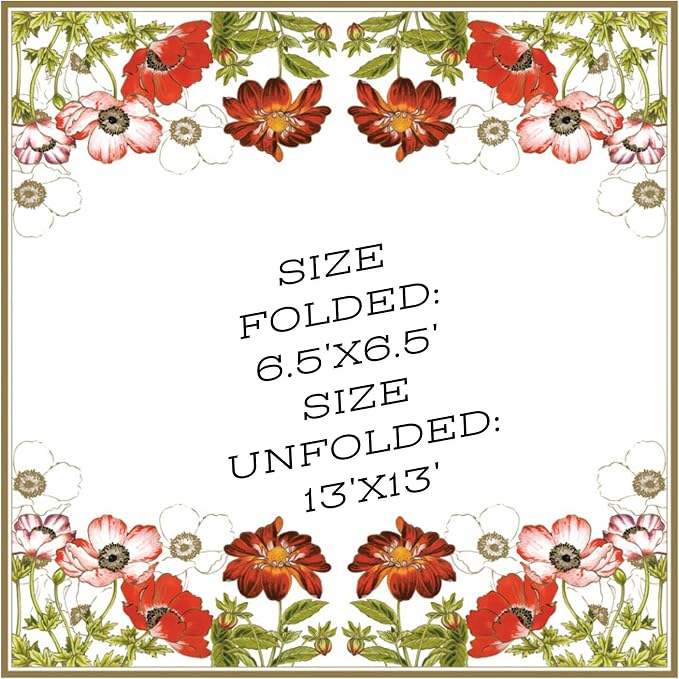 20-ct 13x13 Flowers Paper Luncheon Decoupage Napkins, 3-Ply Servilletas Printed - Image 2
