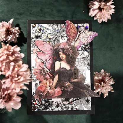 Colorful Flower Scrapbook Paper Set, Scrapbooking, DIY Projects, and Art - Image 4