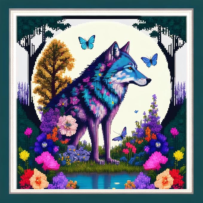 Joyhoor Cross Stitch Kits for Beginners Stamped Cross-Stitch Supplies by JoyhoorCrossStitchKits