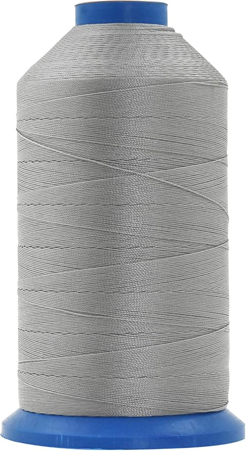 Mandala Crafts Bonded Nylon Thread Gray Heavy Duty Sewing Threads by MandalaCrafts