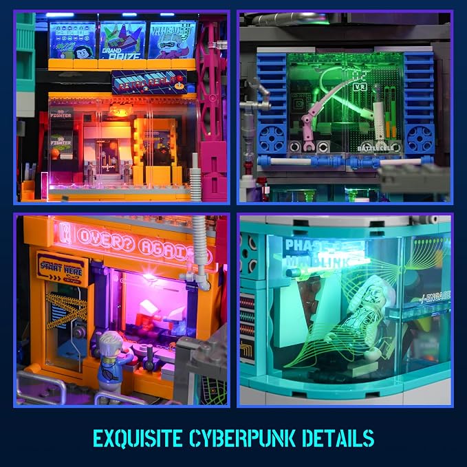 Cyberpunk Game Stack Lighting-Building-Bricks Set - Image 4