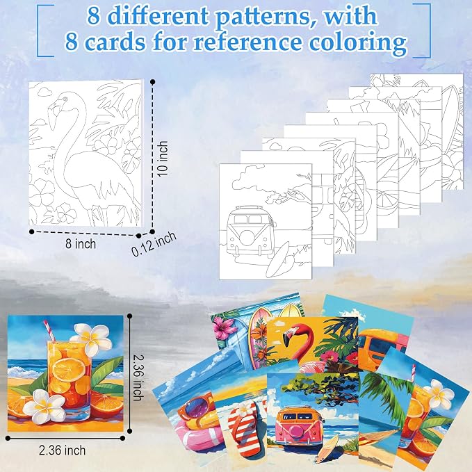 Cholemy 36 Pcs Paint and Sip Kit - Image 3