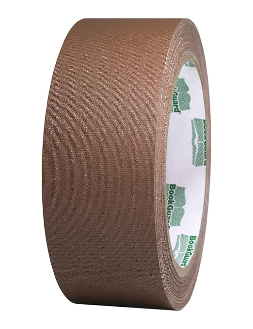 BookGuard 1-1/2 Inch Vinyl-Coated Cotton Cloth Bookbinding Repair Tape by ChromaLabel