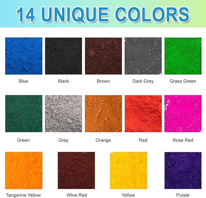GOODTAKE 10 Pounds Bulk Concrete Pigment, Tangerine Yellow Iron Oxide Pigment - Image 3