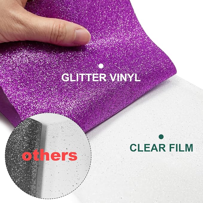 Glitter HTV Heat Transfer Vinyl Rolls- 10" x 8ft. Glitter HTV - Image 2