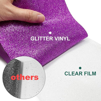Glitter HTV Heat Transfer Vinyl Rolls- 10" x 8ft. Glitter HTV - Image 2