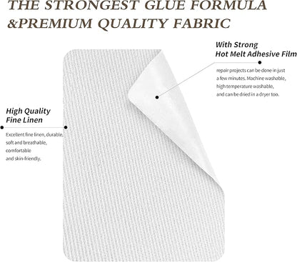 KING MOUNTAIN 100% Cotton Fabric Iron-on Repair Patch, Inside&Outside Clothes - Image 3
