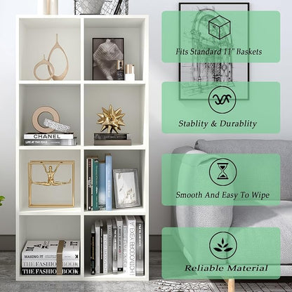 8-Cube Storage Shelf Bookcase - Image 7