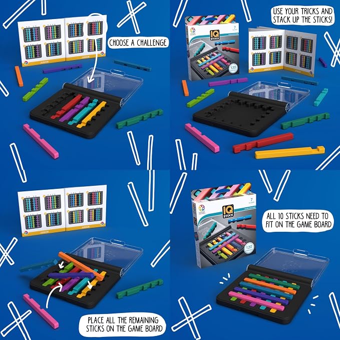 SmartGames IQ Stixx Stacking Travel Game - Image 8