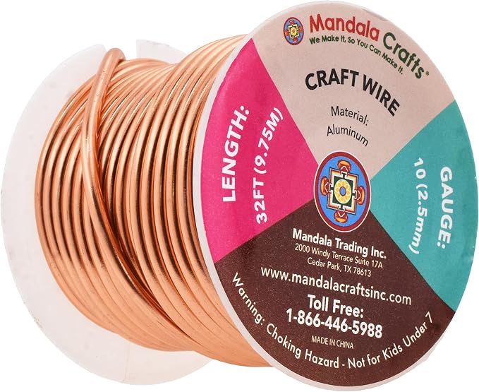 Mandala Crafts 10 Gauge Anodized Aluminum Craft Wire - Image 2