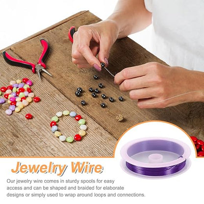HARFINGTON 13ft Jewelry Wire, 22 Gauge Brass Craft Soft Metal Tarnish Resistant - Image 4