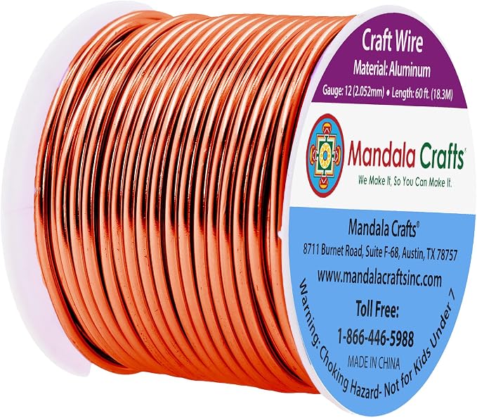 Mandala Crafts 12 Gauge Anodized Aluminum Craft Wire - Image 2
