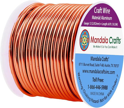 Mandala Crafts 12 Gauge Anodized Aluminum Craft Wire - Image 2