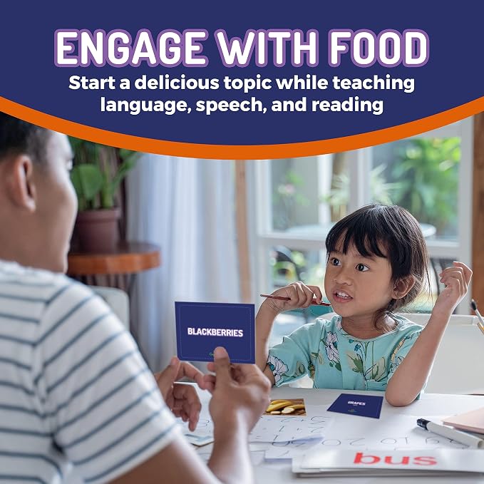 150 Noun Food and Animal Flash Cards Set, Montessori Educational Games - Image 5